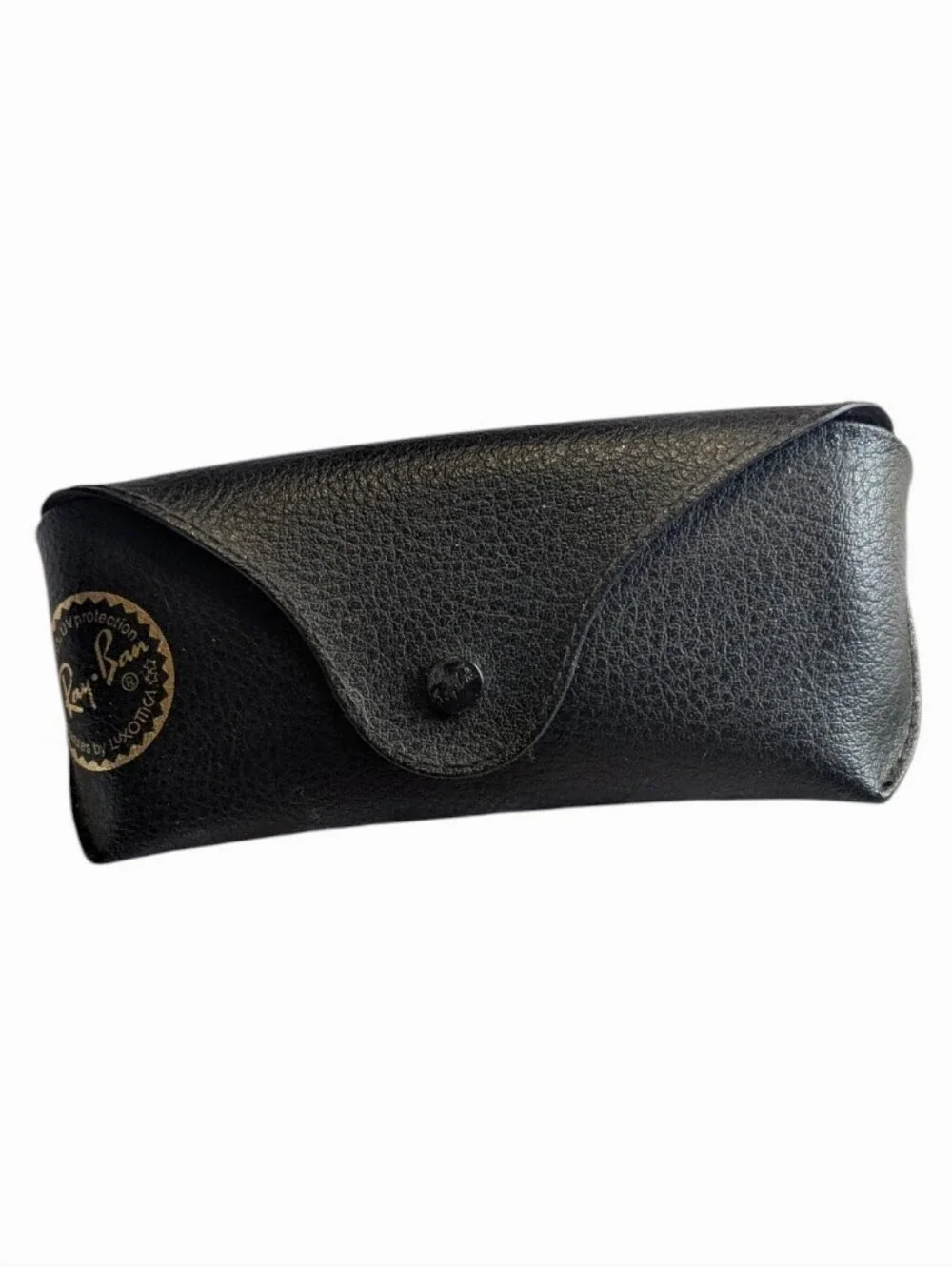 Ray-Ban Black Frame Sunglasses with Dark Green Lenses